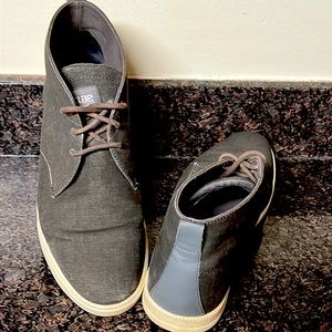 CLAE casual, dark gray canvas/Strayhorn Textile sneakers